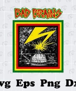 Bad Brains Merchant, Bad Brains Flyer, Funny Gift, 2021 Fathers Day Gift, The Misfits, Germs, American Hardcore, Punk Band Ramones, Layered SVG, DXF, PNG, EPS