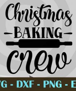 Baking Christmas Crew, Pot holder, kitchen , Customizable Layered Svg, Svg Eps Png Dxf