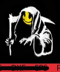 Banksy graffiti Grim, Halloween, Halloween Theme, Halloween Art, Halloween 2021, 2021 Halloween, Halloween Gift, Scary Cute Awesome Funny Art, Customizable PNG