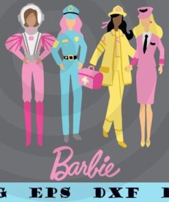 Barbie 60th Anniversary Fashion birthday gift woman lady Customizable Layered Svg, Svg Eps Png Dxf