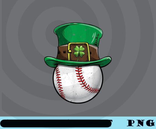 Baseball Leprechaun, St Patricks Day, Funny Sport, Baseball, Gift Funny, Gift For Friends, Irish Customizable Png