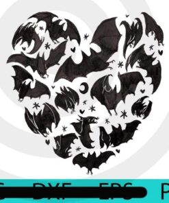 Bat Heart, Happy Halloween 2021, 2021 Halloween, Halloween, Halloween Theme, Scary Halloween Art, Scary Halloween Gift, Customizable PNG