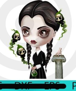 Be Afraid Wednesday, Halloween 2021, Halloween Girl, Halloween Theme, Scary Halloween Art, Halloween Gift, Customizable PNG