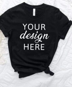 Bella Canvas 3001 Black T Shirt Mockup | 3001 Mock Up | T-Shirt Mock Up | Unisex Tee Mockup | 3001 Black Mockup
