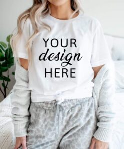 Bella Canvas 3001 Mockup| White T-shirt Mockup| Model Shirt Mockup| Shirt Mockups| Mockup Shirt