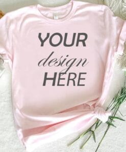 Bella Canvas 3001 Pink Mockup | Pink T Shirt Mockup | 3001 Pink Mockup | Shirt Mockup | Bella Canvas Mockup 3001 | Tshirt Mockup