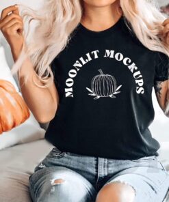 Bella Canvas 3001 Tshirt Mockup- Bella Canvas Shirt- 3001 Mock- Black Mockup - Fall Mockup - Model Mockup JPG- PNG Digital Mockup