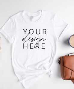 Bella Canvas 3001 White Mockup | White T Shirt Mockup | 3001 White Mockup | Shirt Mockup | Bella Canvas Mockup 3001 | Tshirt Mockup