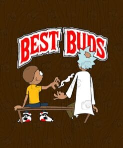 Best Buds, Rick & Morty, Smoking Weed, Cannabis, Gift for Stoner, 420 Culture, Young and Old, Friendship, cartoon,Layered Svg Eps Png Dxf