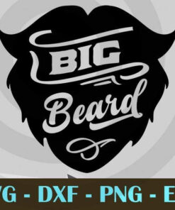 Big beard, Love Dad, Daddy, Father's Day, Customizable Layered Svg, Svg Eps Png Dxf