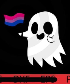 Bisexual Pride Ghost, Halloween 2021, Halloween, Halloween Theme, Halloween Gift, 2021 Halloween, Awesome Scary Cute Funny Halloween Art Gift, Customizable PNG