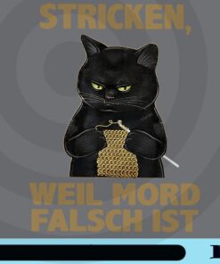 Black Cat, Stricken well mord falsch ist, Knitting Cats, Cool Cat, Cat Lovers Customizable Png