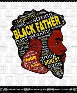 Black Father Svg, American Man Svg, Father's Day Svg, Daddy Svg, Layered Svg, Svg Eps Png Dxf