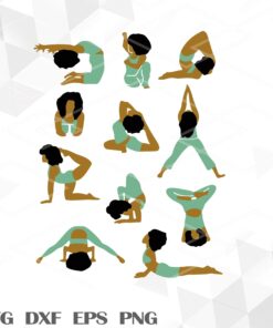 Black Girl Yoga,Black Girl, Yoga Lovers, Gift For Girl Svg Eps Png Dxf