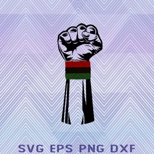 Black Power Fist, Black nationalism, Black pride, defiance, solidarity, and socialism, Black Power fist logo, anti-racism Layered Svg Eps Png Dxf