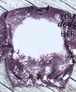 Bleached T-Shirt | MockUp Gildan Softstyle Heather SP DRK Maroon | Bleached Sweatshirt|Hoodie