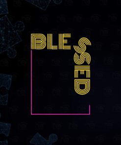 BLESSED, Religion, Bible, Christian Faith, Jesus, Saved, God Layered SVG, DXF, PNG, EPS