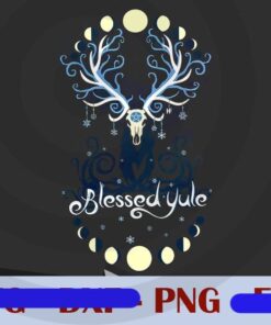 Blessed Yule Png, Christmas God Awesome unique Png, Customizable PNG