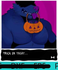 Blue werewolf, Halloween 2021 art, Halloween, Halloween Theme, Scary Halloween Gift, Customizable PNG