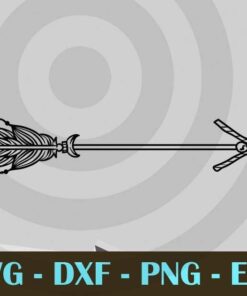 Boho arrows, Wild and boho, Customizable Layered Svg, Svg Eps Png Dxf