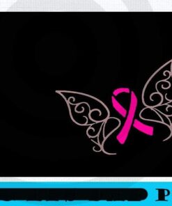 Breast Cancer Butterfly, Breast Cancer Awareness Month, Pink Ribbon For Breast Cancer Awareness, Women Health Care Support, Woman Wore Pink Customizable PNG