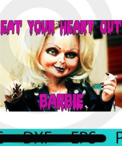 Bride Of Chucky , Eat your heart out barbie, Halloween 2021, Halloween, Halloween Theme, Scary Halloween Art, Halloween Gift, Customizable PNG