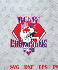 Buffalo Bills, AFC East Champions 2020, Bills Inspiration, Bills Gift, NFL Sports Logo, Football Lovers, Layered SVG, DXF, PNG, EPS
