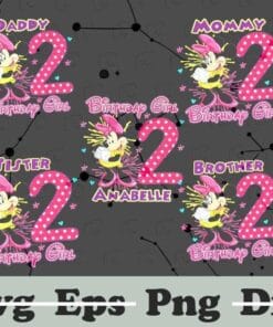 Bundle 12 Birthday Girl, Turn To 12, 12th Birthday, 12 Years Old Girl, Minnie Mouse, Birthday Bundle 6 Png Design