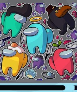 Bundle Among Us, Among Us Player, There's An Imposter, Among Us Lovers, Crewmates, Funny Game, Customizable Png
