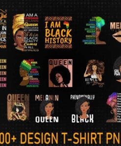 Bundle Black Afro Queen, Black Woman, Black History, Black Girl Magic, Afro Girl, 300+ PNG Design