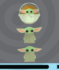 Bundle Grogu, Baby Yoga, Cute Baby Yoda, Star Wars Lovers, The Mandalorian, The Child, The Kid, Customizable Png