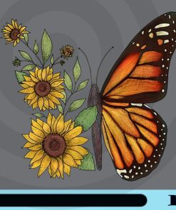Butterfly, Sunflowers, Sunflower Butterfly Dreams, Blooms Sunflower insect Customizable Png