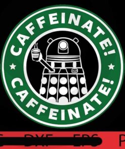 Caffeinate! Exterminate, Halloween 2021, Halloween, Funny, Cute, Scary, 2021 Halloween, Halloween Theme, Halloween Art, Gift for man woman kid, Customizable PNG