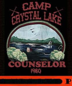 Camp Crystal Lake Counselor Poster, Happy 2021 Halloween, Halloween Day, Scary horror Halloween, Halloween Art Customizable PNG