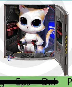Cat Piloted Cyborg, 2021 Halloween Art, Halloween Theme, Scary Halloween Customizable PNG