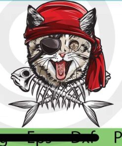 Cat Pirate, 2021 Halloween, horror cat art, scary quote cute funny Art, Halloween Theme, Customizable PNG