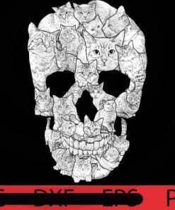 Cat Skull , Cute, Funny, Trending, Halloween, Funny Halloween , Halloween Art, 2021 halloween, 2021 halloween gift, halloween theme, man gift , woman gift, Customizable PNG