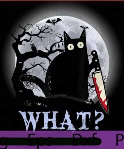Cat What Murderous , 2021 Halloween, horror Art, Halloween Theme, scary Halloween saying Customizable PNG