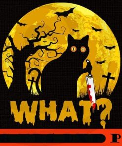 Cat What Murderous Black Cat With Knife Halloween Costume png , Halloween 2021, Halloween Theme, Horror Halloween, Funny Scary Cute Halloween gift, Customizable PNG