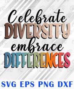 Celebrate Diversity Embrace Differences, Hand Draw, Rainbow Differences,human rights, LGBT,