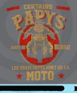 Certain Papys, Jouent au bingo, Les Vrais Papys Font De La Moto biker Customizable Png