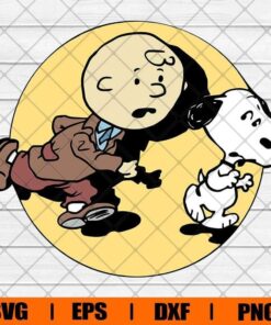 Charlie Brown And Snoopy, Adventures Of Charlie, Snoopy, Layered SVG, DXF, PNG, EPS