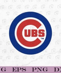 Chicago Cubs Logo, Wrigley Field, Baseball Fan, Sport Lover, Baseball Lovers Layered Svg Eps Png Dxf