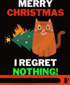 Christmas Cat Pajama Premium, Merry Christmas, Christmas Cat, Christmas Day Customizable PNG