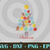 Christmas colorful Christmas tree number Design Bundles Customizable Layered Svg, Svg Eps Png Dxf