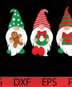 Christmas Day, Cute sweet awesome Funny Gnomes Customizable Layered Svg, Svg Eps Png Dxf