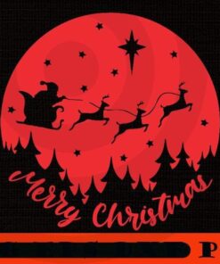 christmas Deer Sticker, Happy Christmas X-mas, Christmas Day, Christmas Gift, Customizable PNG