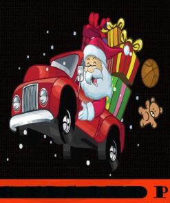 christmas elf riding monster truck Classic T-Shirt , Happy Christmas Christmas Truck X-mas, Christmas Day, Cute Christmas Gift, Customizable PNG