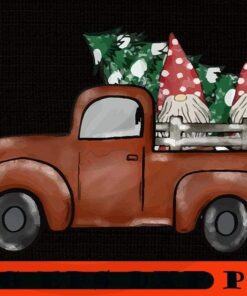christmas elf riding monster truck Sticker, Happy Christmas Christmas Truck X-mas, Christmas Day, Cute Christmas Gift, Customizable PNG