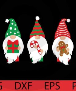 Christmas Gift, Xmas gnomes bundle, Christmas Gnomes Bundle Customizable Layered Svg, Svg Eps Png Dxf